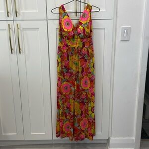 Vintage 1960s/1970s Styled by Beatrice Pines Floral Jumpsuit